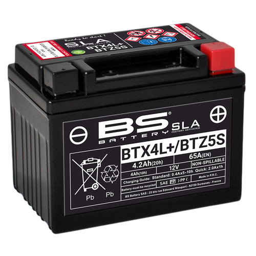 BATERIA BS BATTERY BTX4L/BTZ5 - YTX4L / YTZ5 S