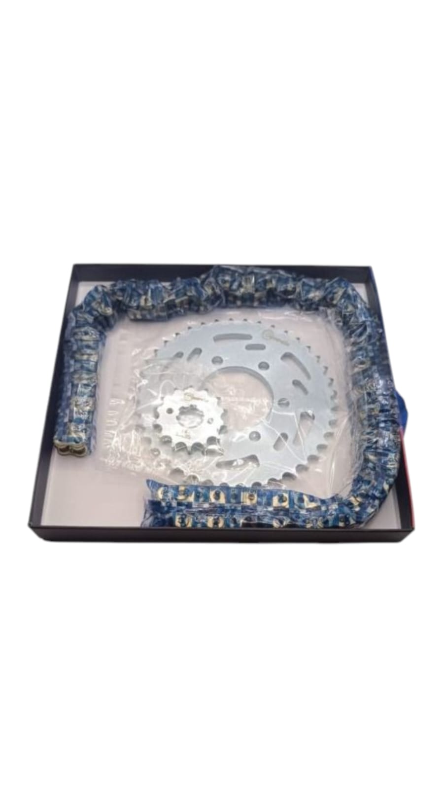 KIT TRANSMISION NS125/P135 CADENA DORADA